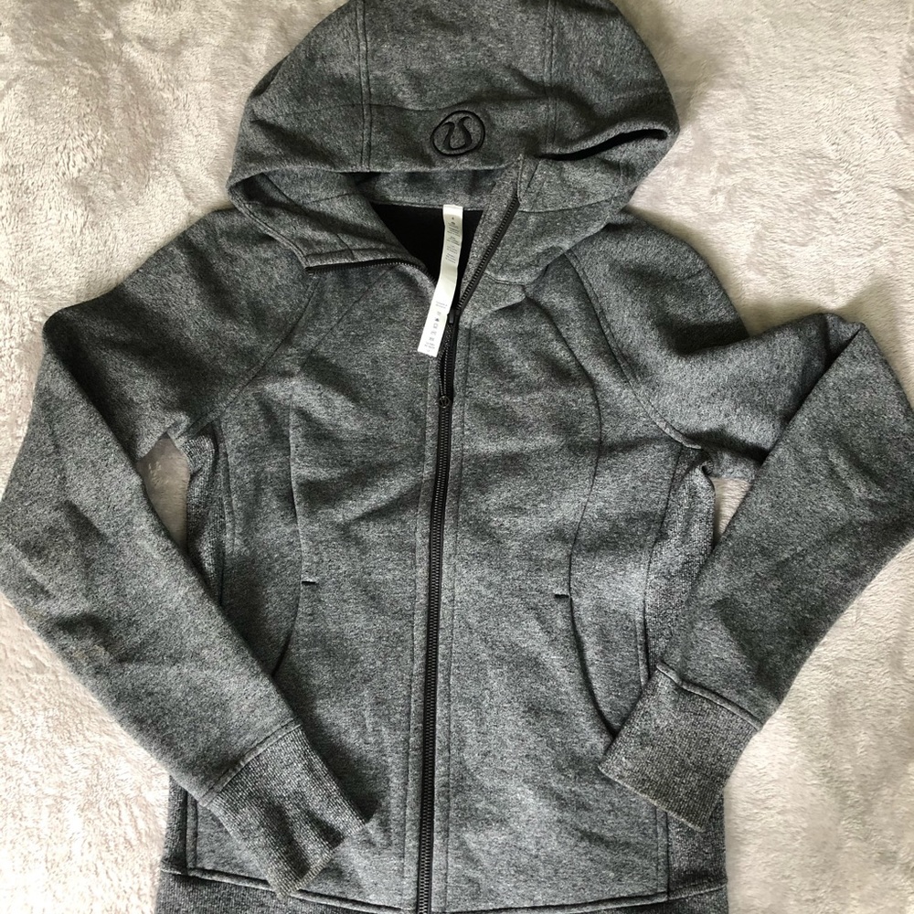 Lululemon grey zip up hoodie
